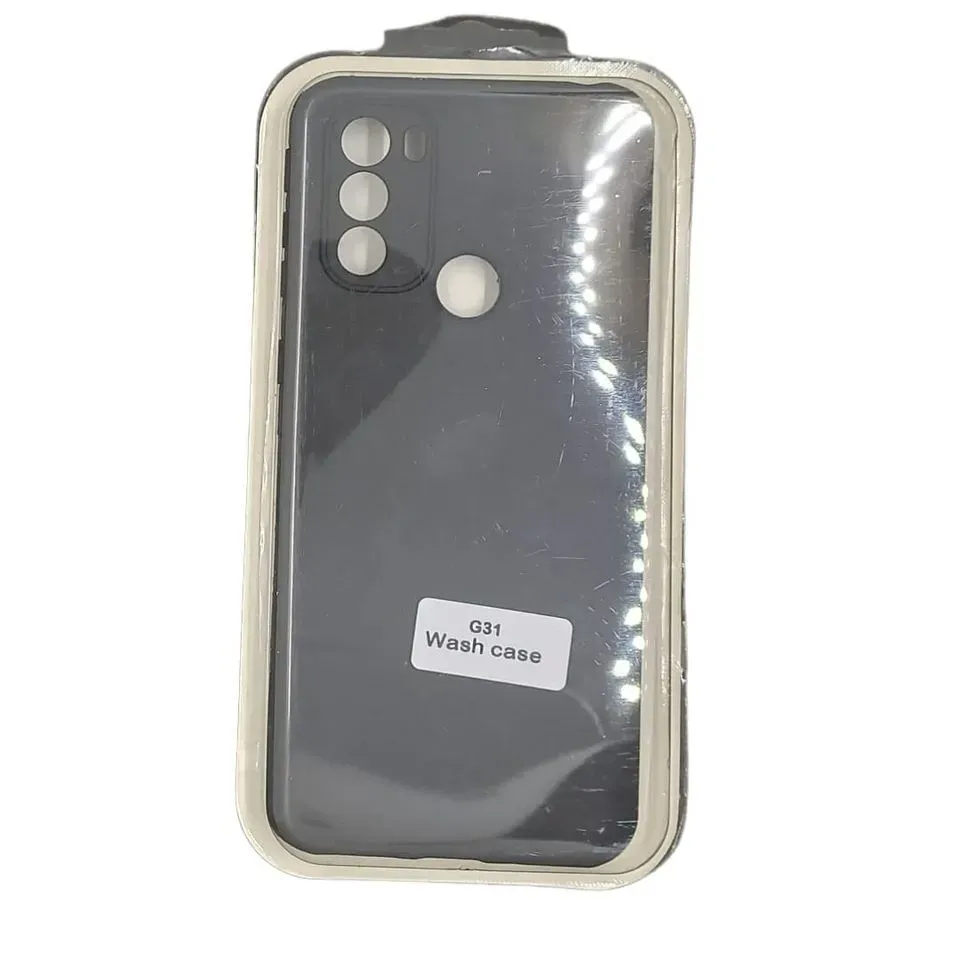Forro Silicone Wash Motorola G31 Negro